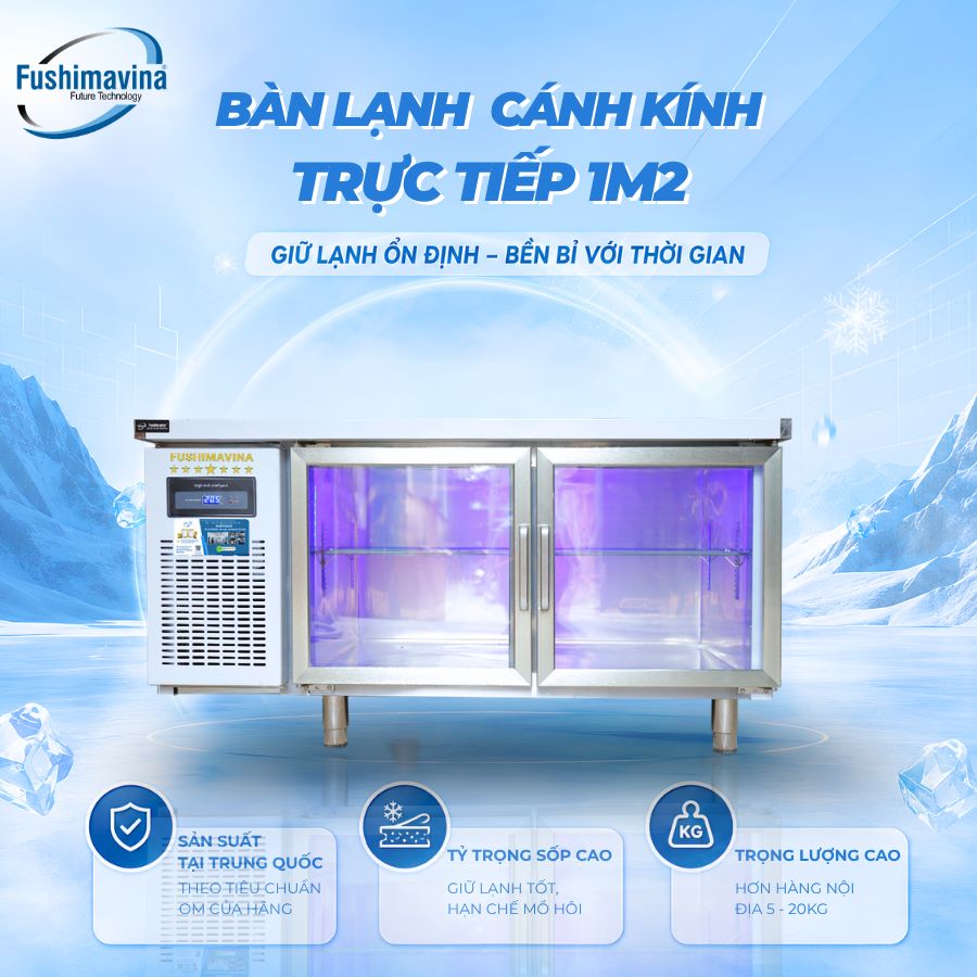 Tủ bàn mát 1m2 cánh kính lạnh trực tiếp 11 tu-ban-mat-1m2-canh-kinh-lanh-truc-tiep-3