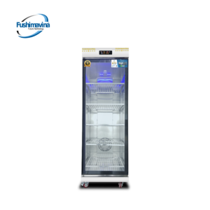 Tủ sấy bát cánh kính 600L 2 lớp quạt gió