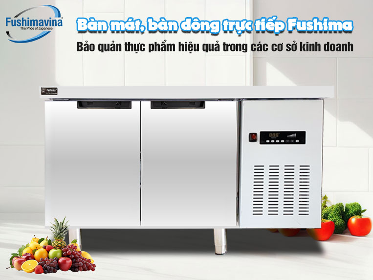 Bàn Đông 2 cánh 1m2 Lạnh Trực Tiếp 4 ứng dụng bàn đông