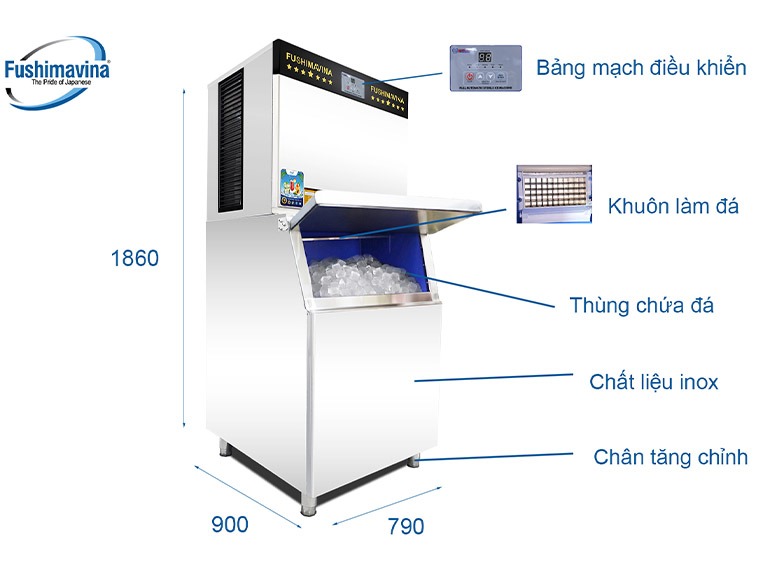 bảng mạch điều khiển là bộ phận quan trọng của máy làm đá