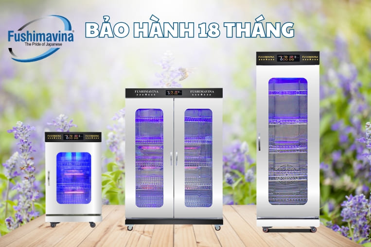 Tủ sấy bát đĩa gia đình Fushima đảm bảo an toàn sức khỏe 10 bảo hành 18 tháng