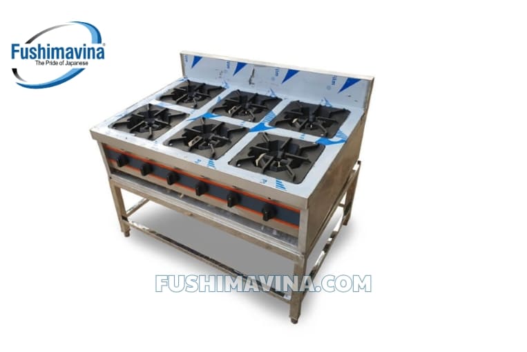 Bếp âu 6 họng chân cao 2 bếp 6 họng chân cao Fushima