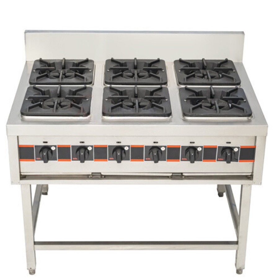 Bếp âu 6 họng chân cao 1 Bếp âu 6 họng chân cao