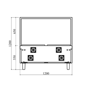 Bếp Từ Đôi Công Nghiệp 8KWx2 Mặt Phẳng 16 bep ham doi 8kw 2