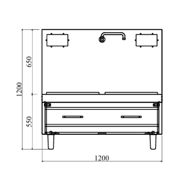 Bếp Từ Đôi Công Nghiệp 8KWx2 Mặt Phẳng 8 Bếp Từ Đôi Công Nghiệp 8KWx2 Mặt Phẳng - Ảnh 8