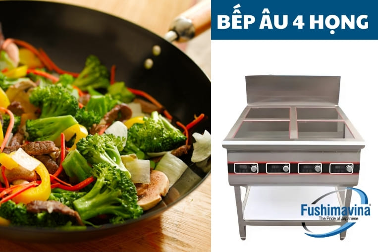 bếp âu điện từ 4 họng Fushima