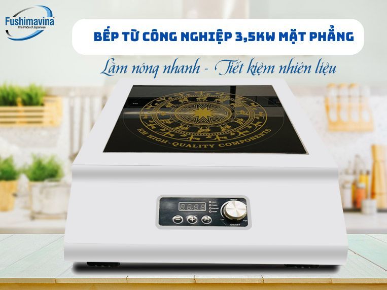 Bếp Từ Công Nghiệp Đơn 3.5KW Mặt Phẳng 2 Bếp từ công nghiệp 3.5Kw mặt phẳng