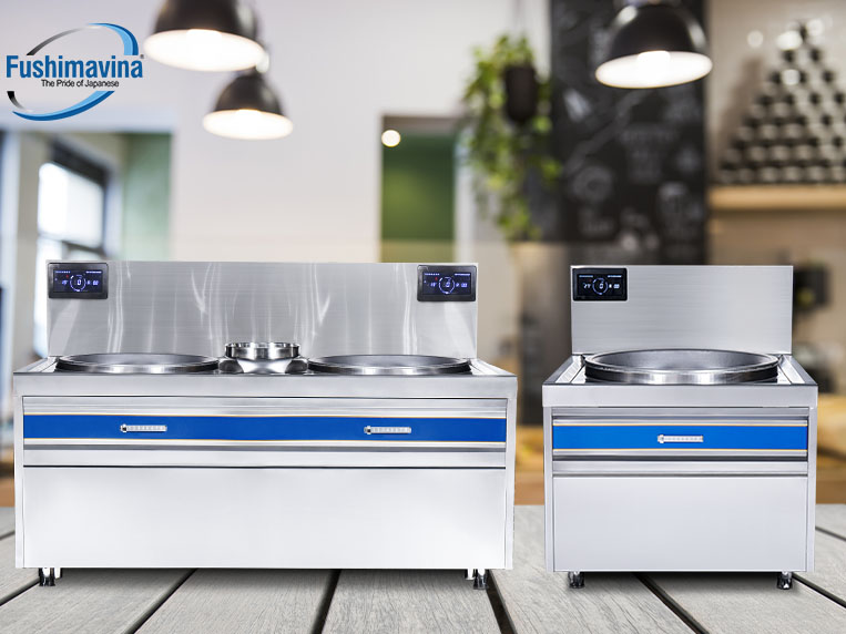 Bếp Từ Công Nghiệp Đôi 20KWx2 Xào Trực Tiếp 24 Công suất nấu cao lên tới 90% giúp tối ưu thời gian nấu nướng