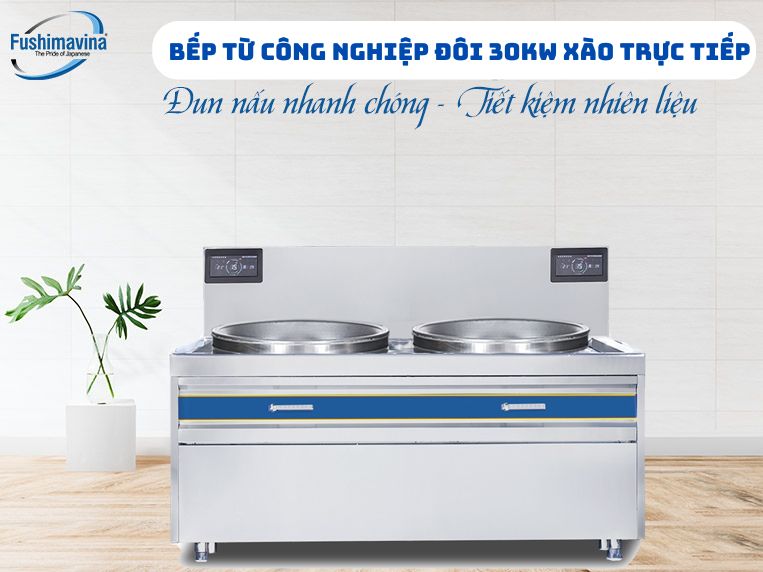 Bếp Từ Đôi Công Nghiệp 30KWx2 Xào Trực Tiếp 16 Bếp từ an toàn cho người dùng và không gây hại cho môi trường