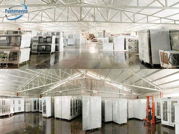 Kho hàng rộng lớn 2500m2 luôn sẵn linh kiện, hàng hóa để thay thế phục vụ bảo hành