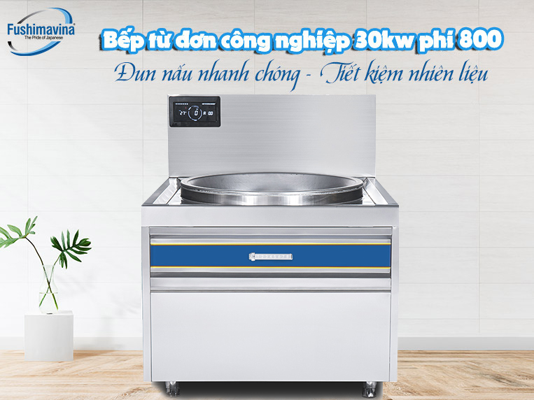 bếp từ công nghiệp đơn 30kw Fushima 