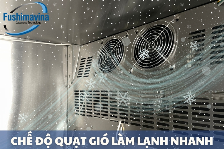 chế độ làm lạnh bằng quạt gió luân chuyển nhiệt đều