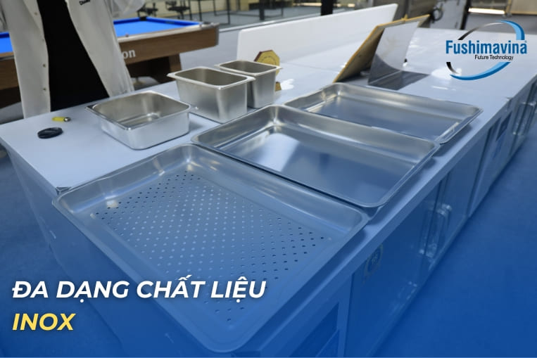 đa dạng chất liệu inox