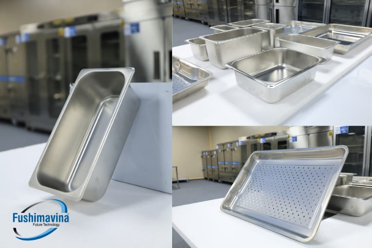 đa dạng kiểu dáng khay inox