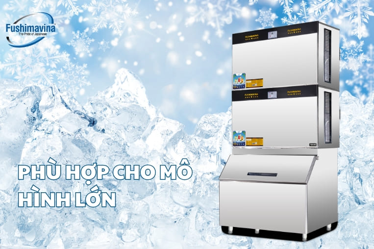 Giá máy làm đá viên 4 tấn công nghiệp năm 2025 |Fushimavina 7 phù hợp mô hình cần nhu cầu cao