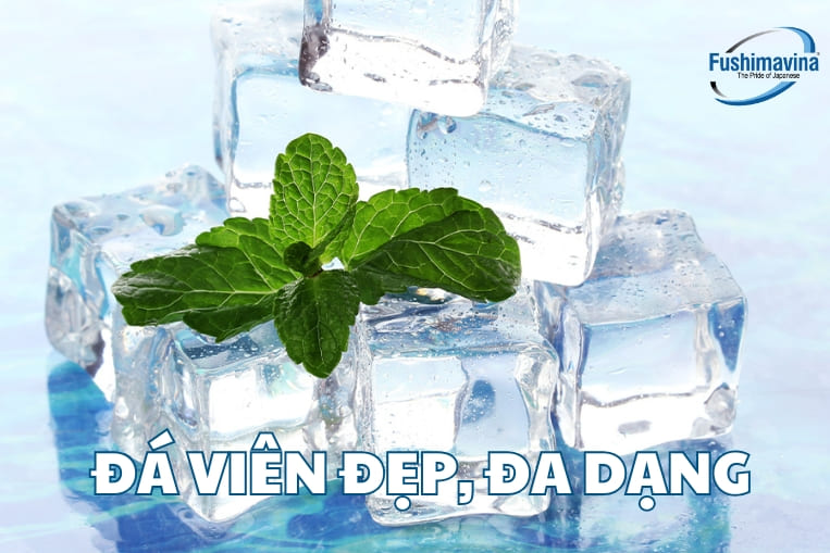 Giá máy làm đá viên 4 tấn công nghiệp năm 2025 |Fushimavina 9 đá viên đẹp đa dạng kích thước