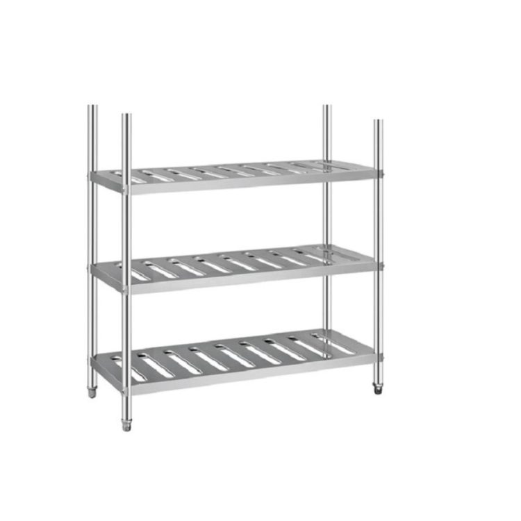 Giá inox 3 tầng 2 gia inox 3 tang
