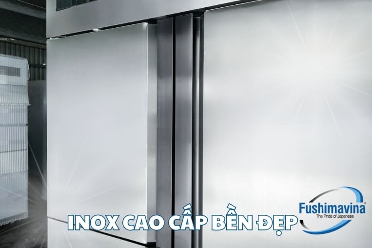 Tủ đông 4 cánh Fushima chất lượng 100%, ship toàn quốc 12 inox cao cấp dễ dàng vệ sinh
