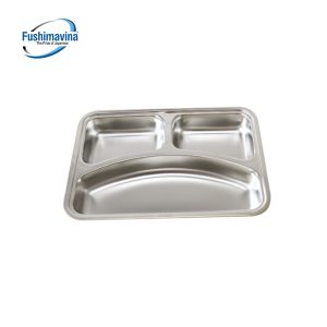 Khay cơm 3 ngăn sâu lòng, kích thước 24*17*4cm