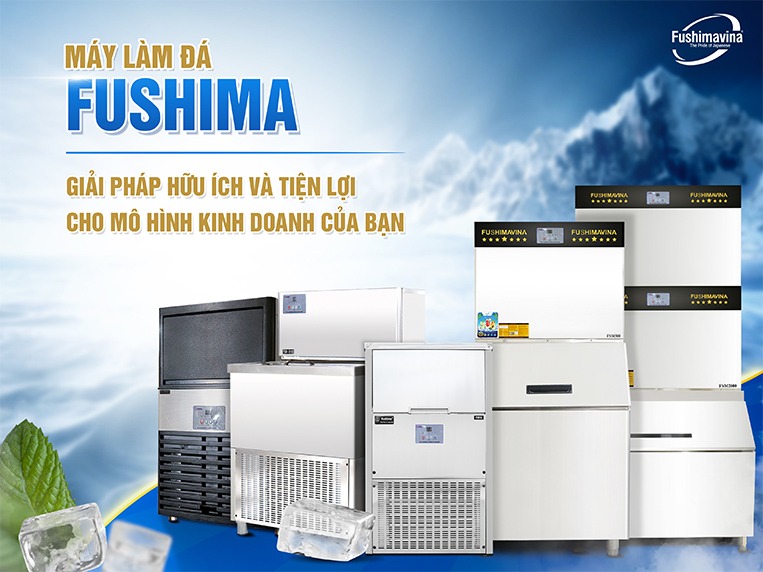 kích thước của máy làm đá viên kinh doanh