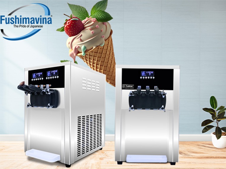 Bật mí làm kem siêu tốc thơm ngon, đơn giản, dễ dàng thực hiện 16 máy kem Fushima được thiết kế ở dạng đứng và dạng bàn