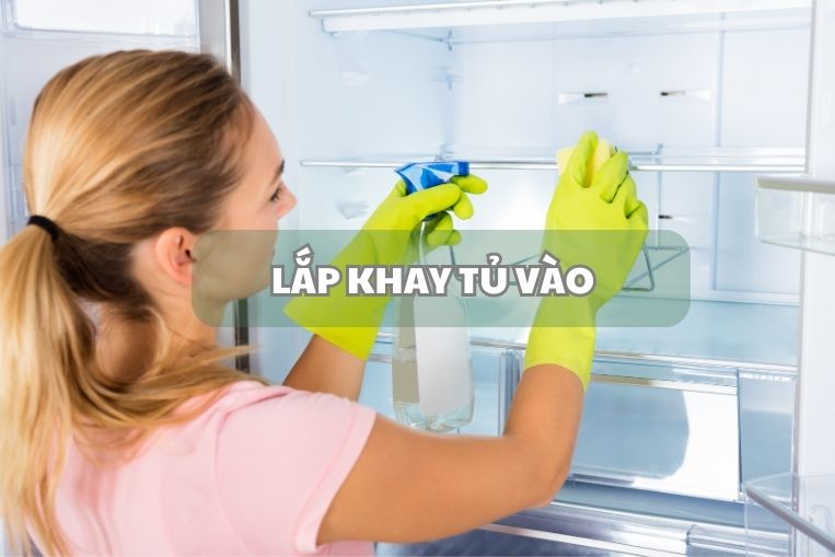 lắp khay tủ
