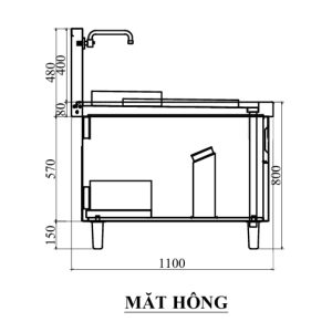 mat hong bep xao doi co bau d600 12kw