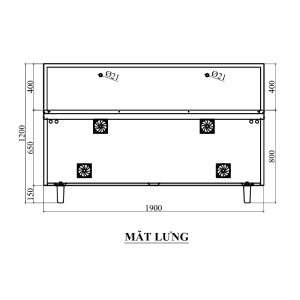 Bếp Từ Công Nghiệp Đôi 20KWx2 Xào Trực Tiếp 20 mat lung bep tu doi chao lien d800 20kw