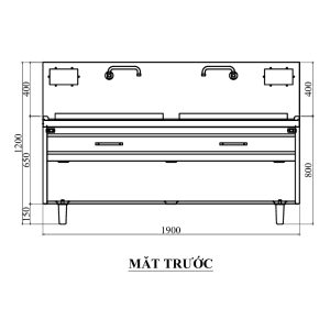 Bếp Từ Đôi Công Nghiệp 30KWx2 Xào Trực Tiếp 12 mat truoc bep tu doi chao lien d800 30kw