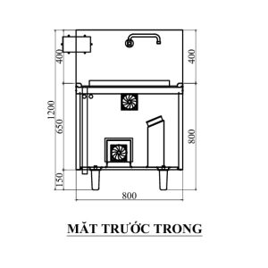 mat truoc trong bep tu don chao lien d600 12kw