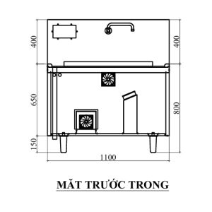 mat truoc trong bep tu don chao lien d800 30kw