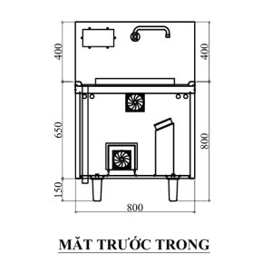 mat truoc trong bep xao don d500 15kw