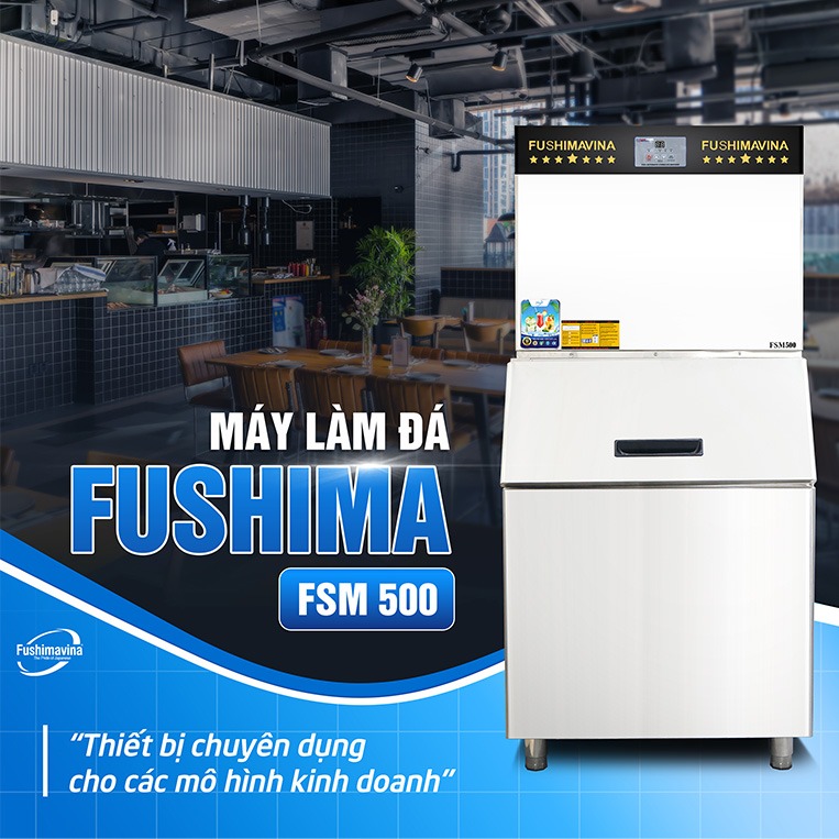 Những mô hình kinh doanh vừa và lớn nên sử dụng máy làm nước đá viên 500kg