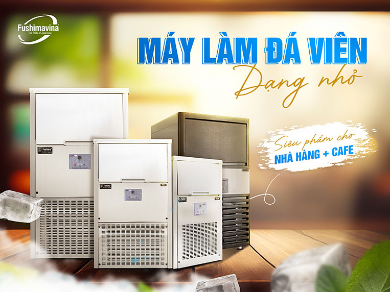 máy làm đá tại nhà có kích thước nhỏ gọn