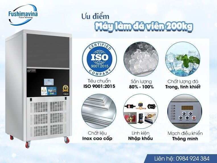 Máy làm đá cà phê 200kg dạng đứng 13 may-lam-da-vien-200kg-fushimavina-12