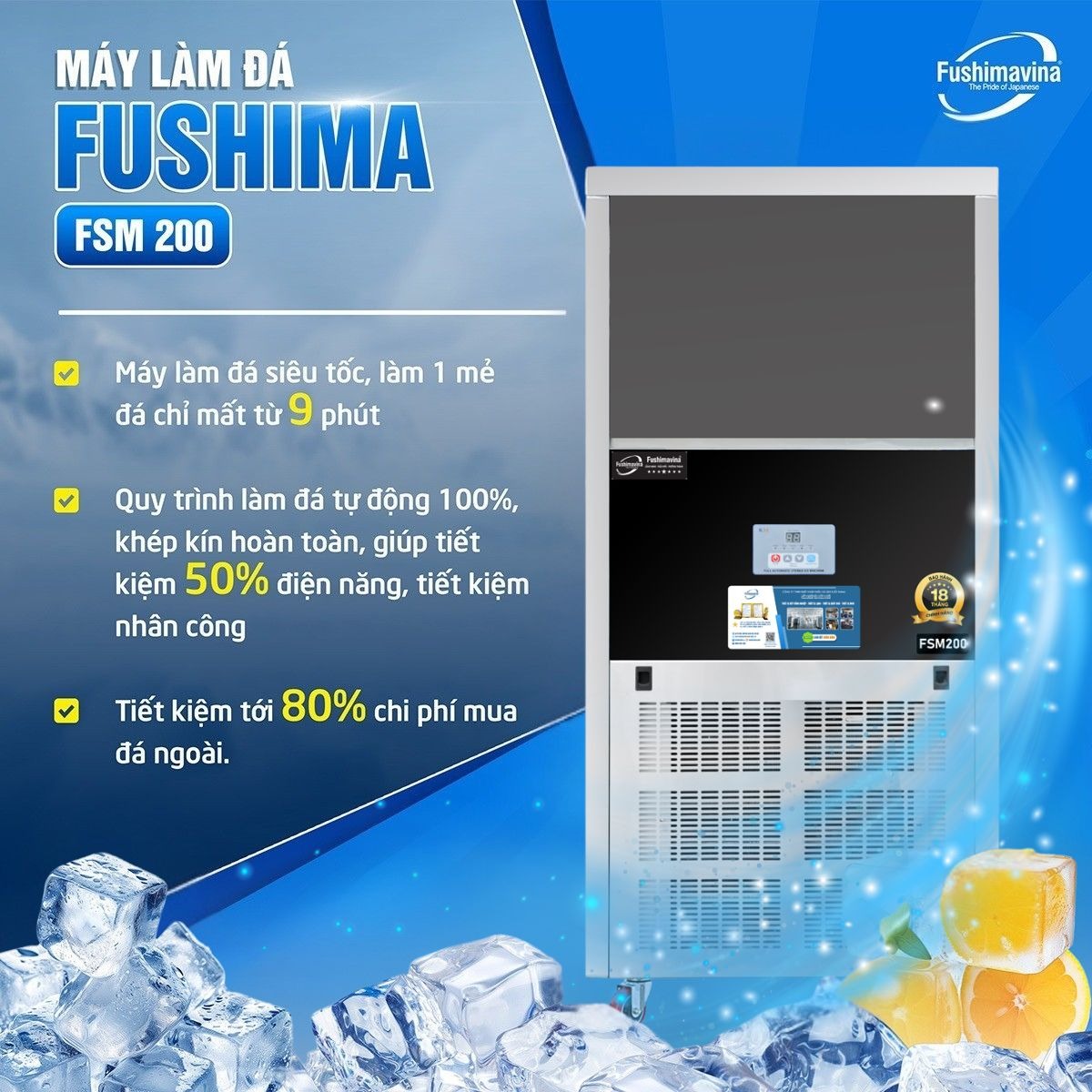 Máy làm đá cà phê 200kg dạng đứng 6 may-lam-da-vien-200kg-fushimavina-5