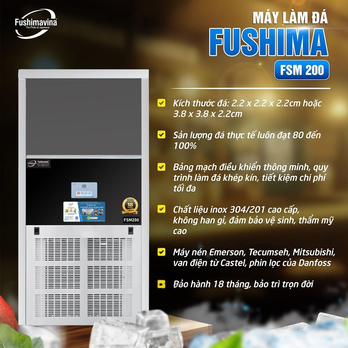 Máy làm đá cà phê 200kg dạng đứng 9 may-lam-da-vien-200kg-fushimavina-8