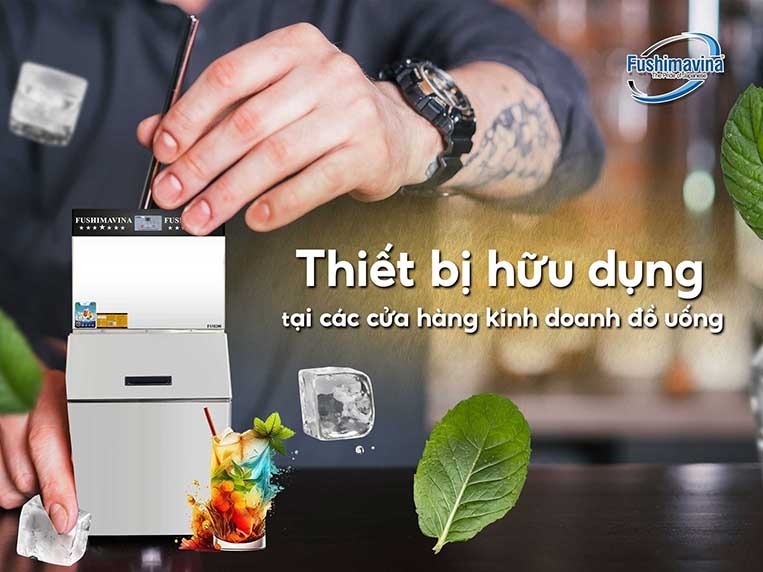 mô hình kinh doanh vừa và lớn sẽ phù hợp sử dụng máy làm đá viên tinh 300kg