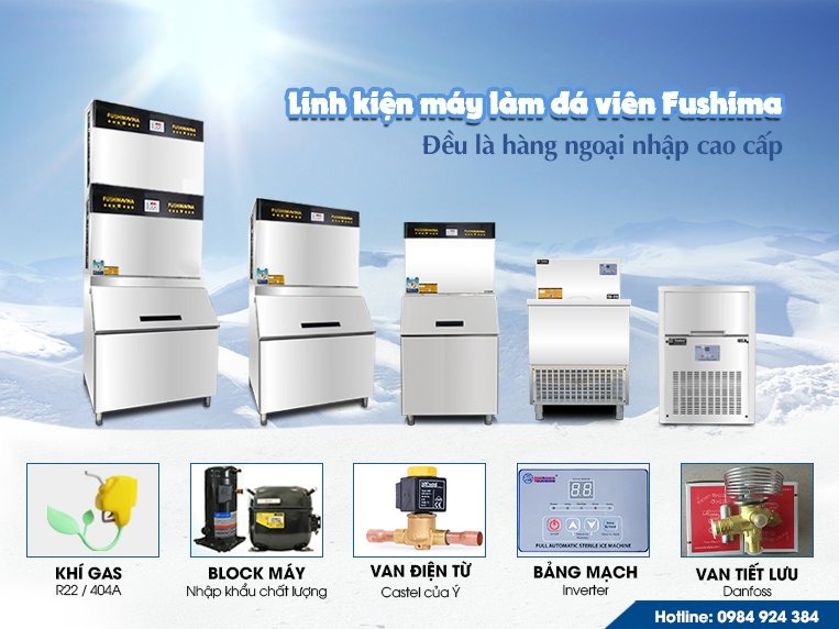 Bảng báo giá máy làm đá viên công nghiệp Fushima 2023