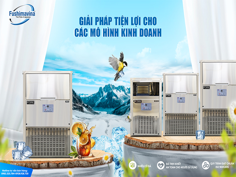 TOP 4 dòng máy làm đá viên gia đình nhỏ gọn, làm đá siêu tốc 11 máy làm đá mini gia đình