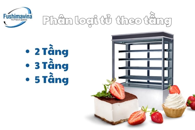 Cập nhật 3 mẫu tủ trưng bày bánh kem giá tốt, bền đẹp năm 2025 12 phân loại tủ theo số tầng