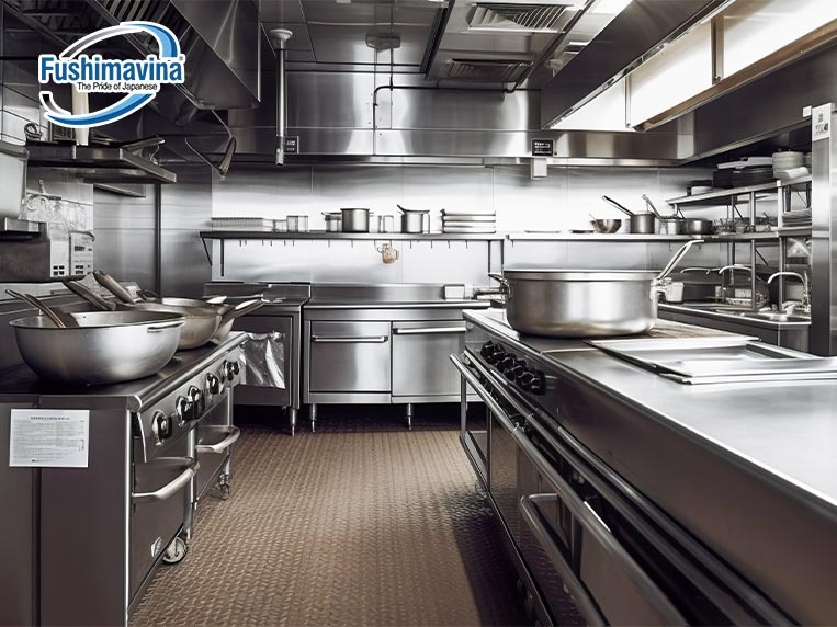 thiết bị bếp inox dễ dàng vệ sinh