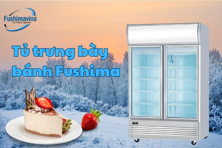Cập nhật 3 mẫu tủ trưng bày bánh kem giá tốt, bền đẹp năm 2025 16 tủ 2 cánh trưng bày bánh Fushima