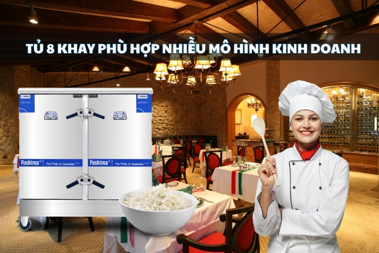 đa dạng mô hình kinh doanh với tủ 8 khay