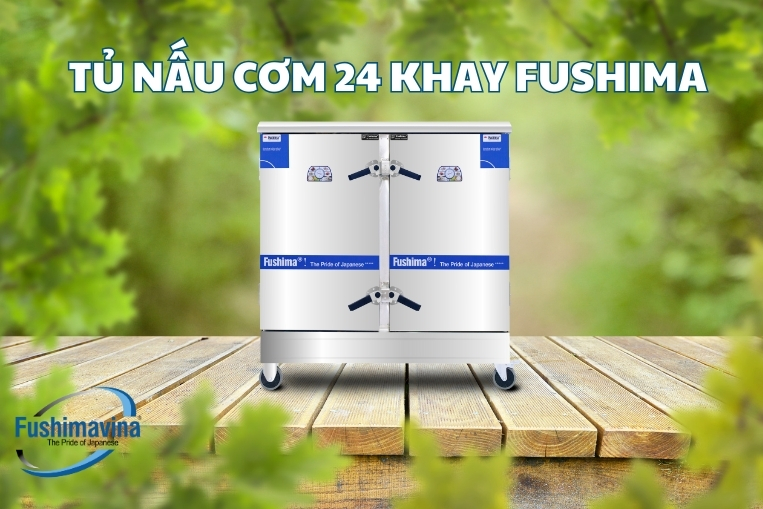 Tủ Nấu Cơm Gas Điện 24 Khay 12 tủ có công suất nấu lên đến 100kg
