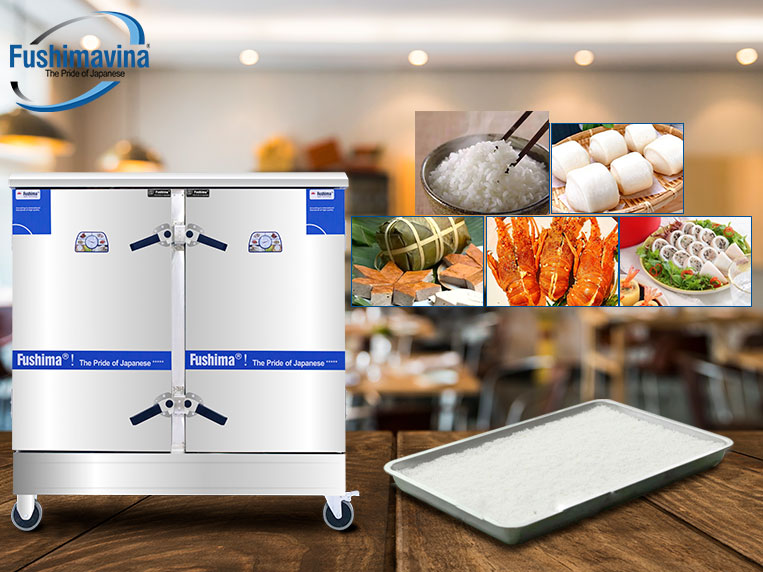 Tủ Nấu Cơm Điện 24 Khay 10 Cơ chế hấp cơm thông minh và đa dạng công năng