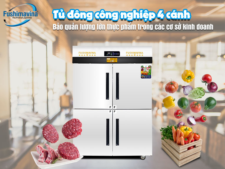 Tủ Đông Công Nghiệp 4 Cánh Quạt Gió 23 Những mô hình kinh doanh phù hợp sử dụng tủ đông 4 cánh Fushima