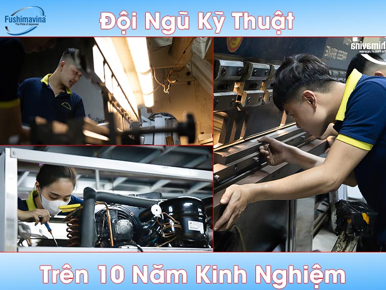 Đội ngũ kĩ thuật viên hơn 10 năm kinh nghiệm