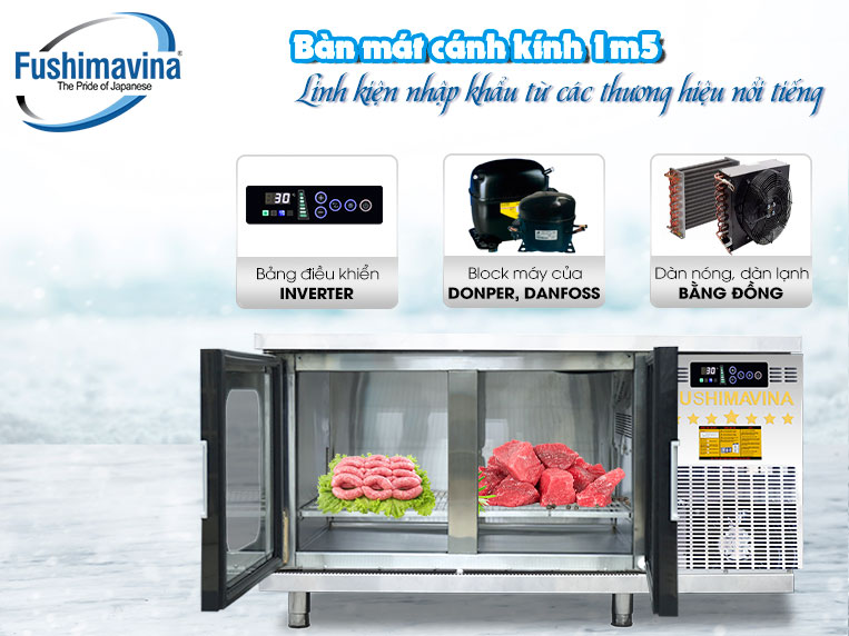 Bàn mát quầy bar 1m5 Fushima