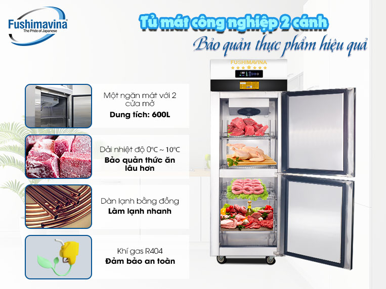 Đánh giá tủ mát công nghiệp 2 cánh